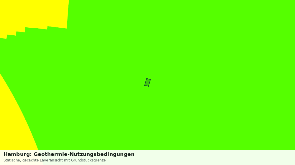 Statische Kartenansicht: Hamburg: Geothermie-Nutzungsbedingungen