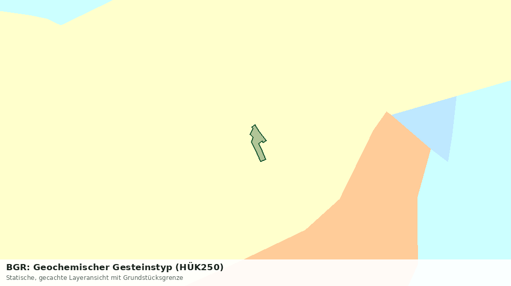 Statische Kartenansicht: BGR: Geochemischer Gesteinstyp (HÜK250)