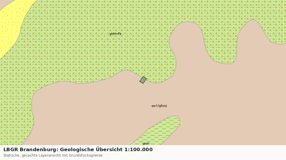 Statische Kartenansicht: LBGR Brandenburg: Geologische Übersicht 1:100.000