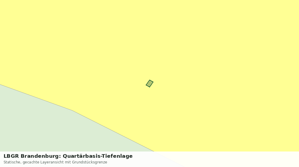 Statische Kartenansicht: LBGR Brandenburg: Quartärbasis-Tiefenlage
