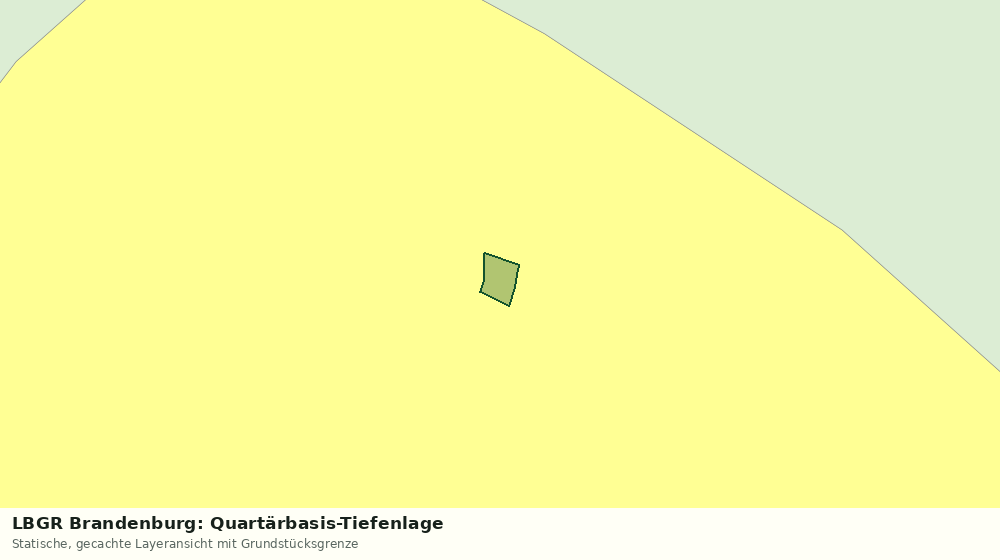 Statische Kartenansicht: LBGR Brandenburg: Quartärbasis-Tiefenlage