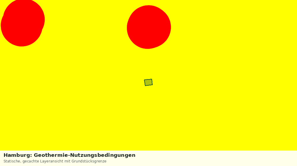 Statische Kartenansicht: Hamburg: Geothermie-Nutzungsbedingungen