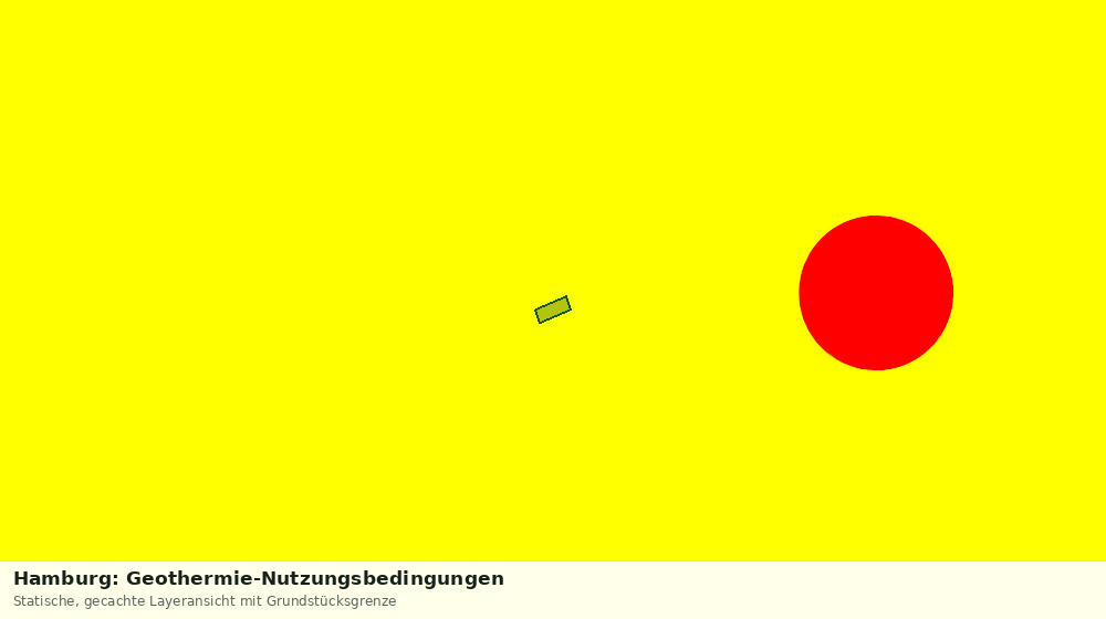 Statische Kartenansicht: Hamburg: Geothermie-Nutzungsbedingungen