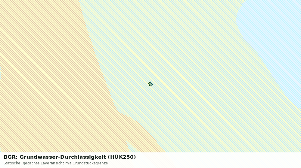 Statische Kartenansicht: BGR: Grundwasser-Durchlässigkeit (HÜK250)