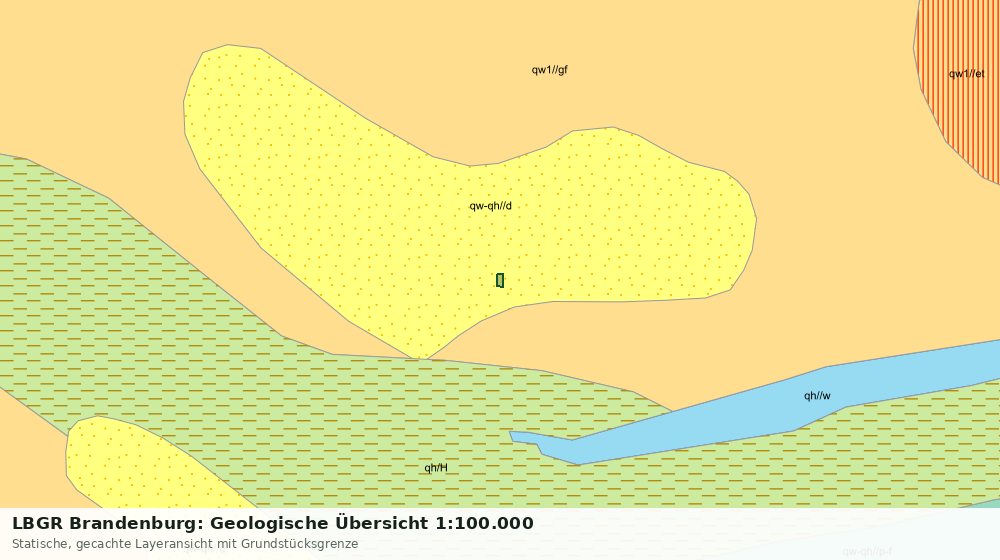 Statische Kartenansicht: LBGR Brandenburg: Geologische Übersicht 1:100.000