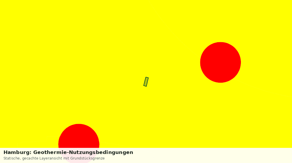 Statische Kartenansicht: Hamburg: Geothermie-Nutzungsbedingungen