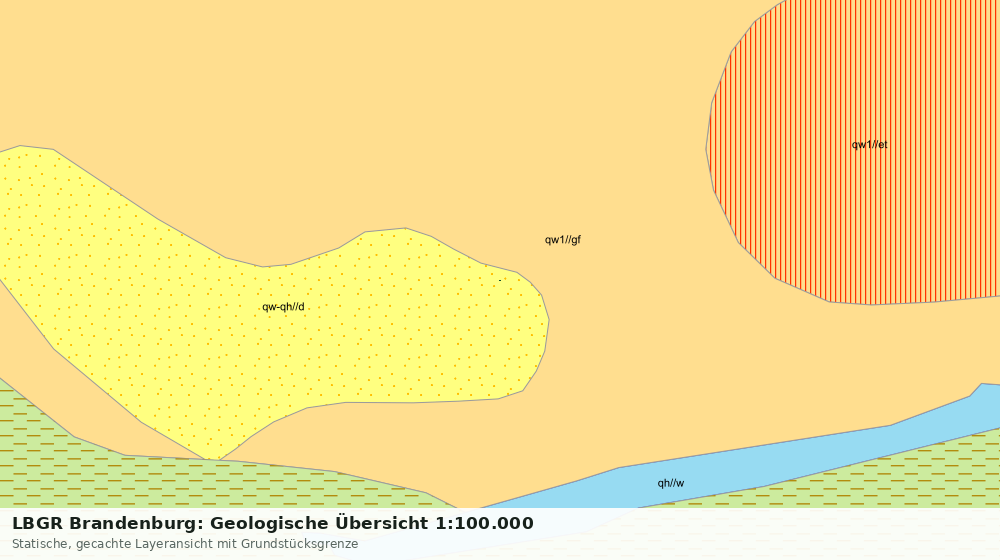 Statische Kartenansicht: LBGR Brandenburg: Geologische Übersicht 1:100.000