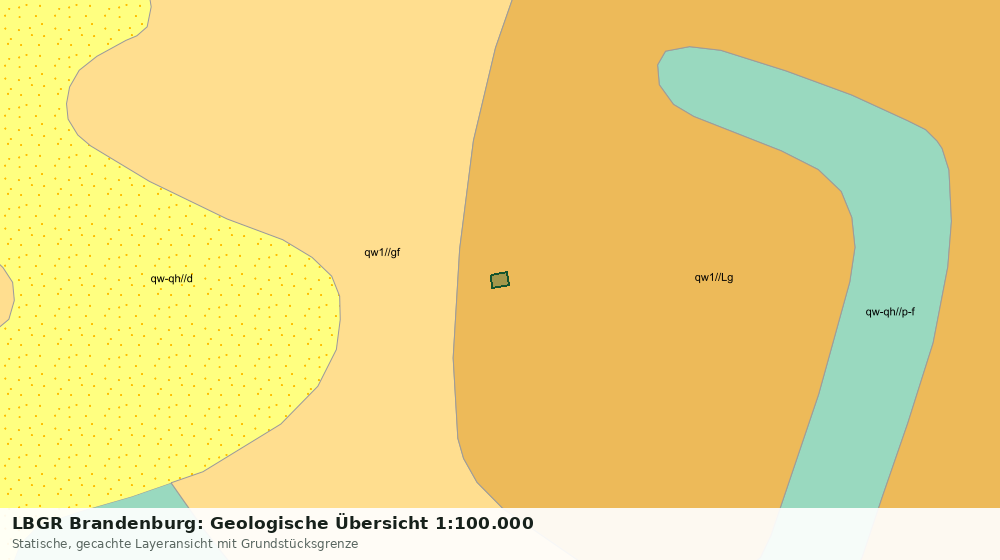 Statische Kartenansicht: LBGR Brandenburg: Geologische Übersicht 1:100.000