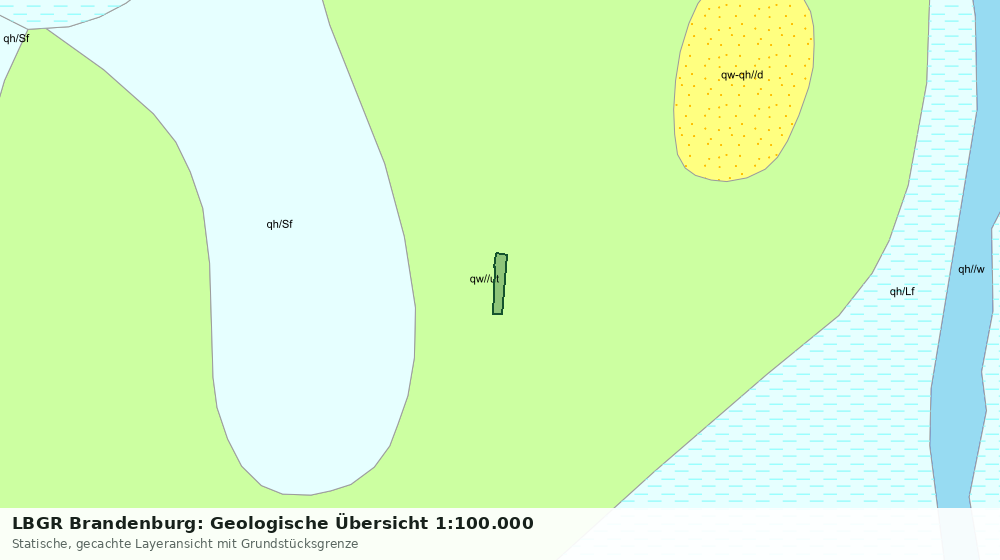 Statische Kartenansicht: LBGR Brandenburg: Geologische Übersicht 1:100.000