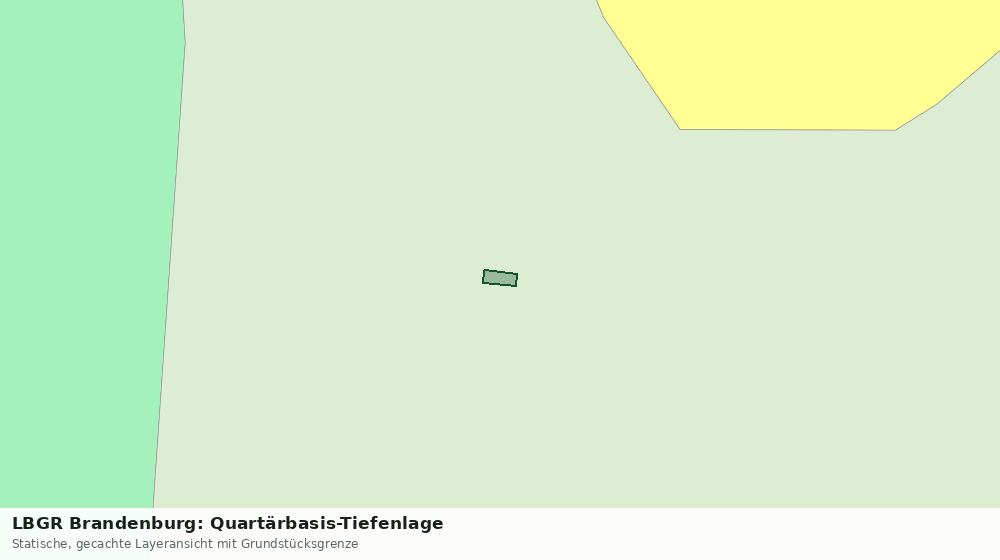 Statische Kartenansicht: LBGR Brandenburg: Quartärbasis-Tiefenlage