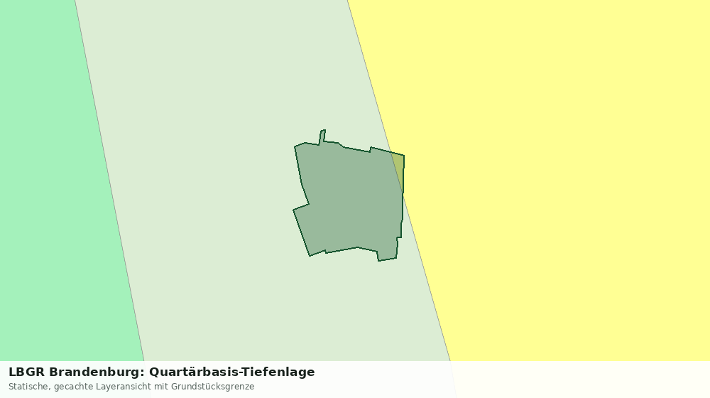 Statische Kartenansicht: LBGR Brandenburg: Quartärbasis-Tiefenlage