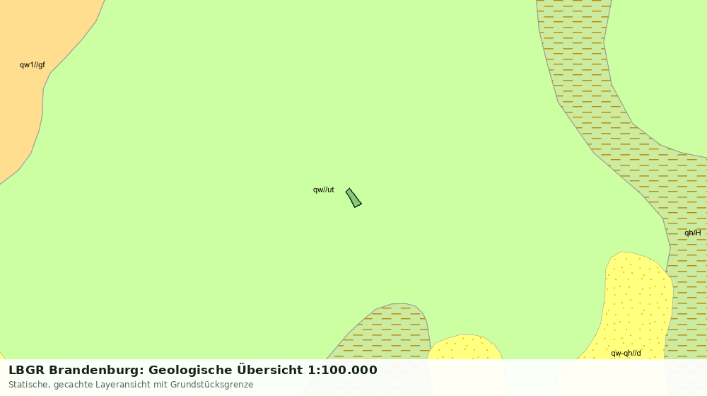 Statische Kartenansicht: LBGR Brandenburg: Geologische Übersicht 1:100.000