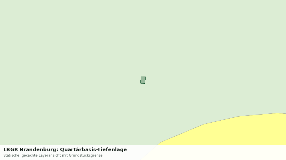 Statische Kartenansicht: LBGR Brandenburg: Quartärbasis-Tiefenlage