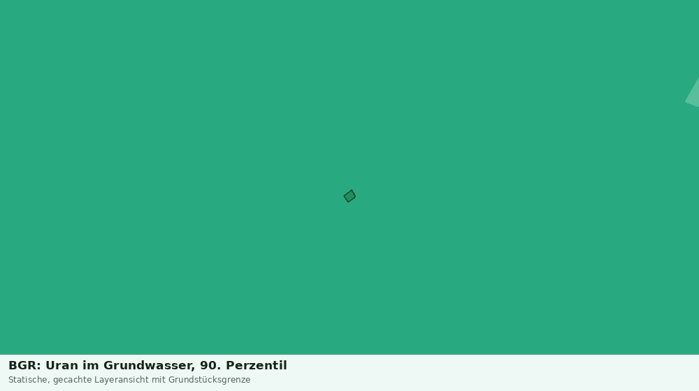 Statische Kartenansicht: BGR: Uran im Grundwasser, 90. Perzentil
