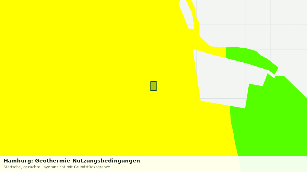 Statische Kartenansicht: Hamburg: Geothermie-Nutzungsbedingungen