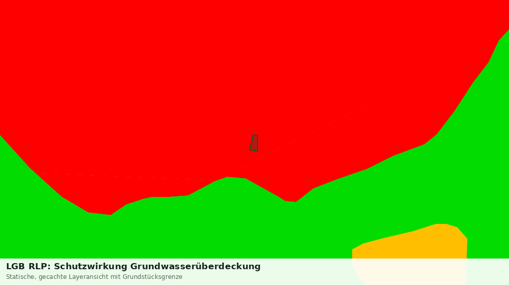 Statische Kartenansicht: LGB RLP: Schutzwirkung Grundwasserüberdeckung