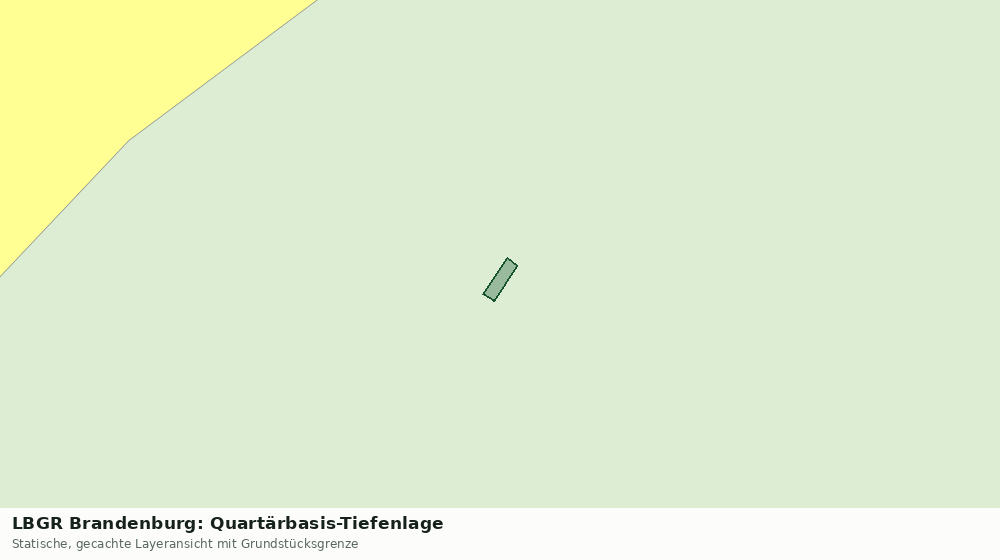 Statische Kartenansicht: LBGR Brandenburg: Quartärbasis-Tiefenlage