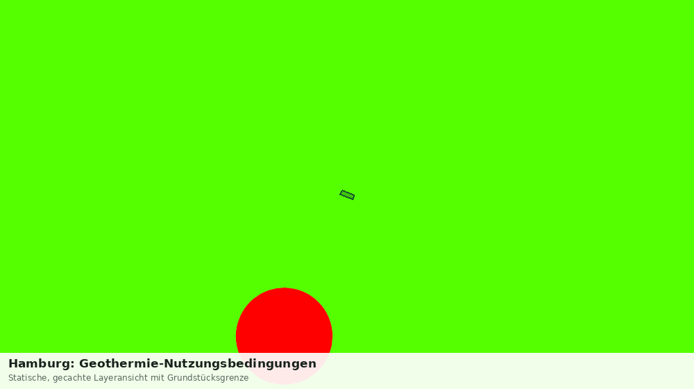Statische Kartenansicht: Hamburg: Geothermie-Nutzungsbedingungen