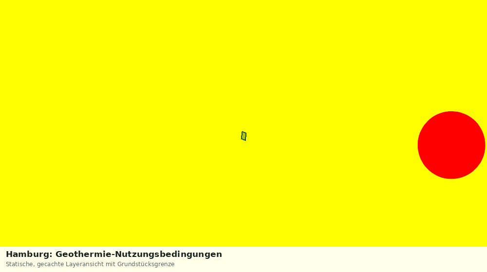Statische Kartenansicht: Hamburg: Geothermie-Nutzungsbedingungen