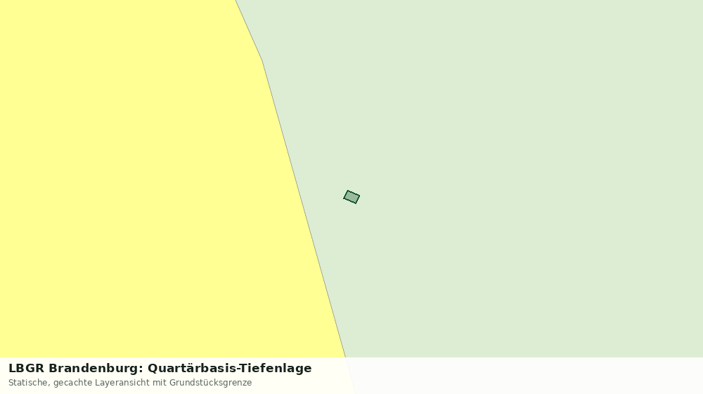 Statische Kartenansicht: LBGR Brandenburg: Quartärbasis-Tiefenlage