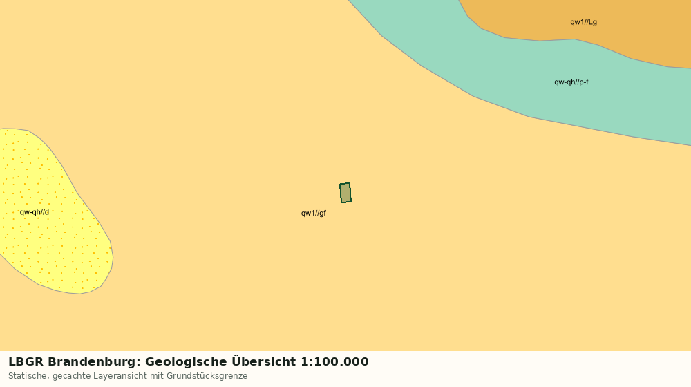 Statische Kartenansicht: LBGR Brandenburg: Geologische Übersicht 1:100.000