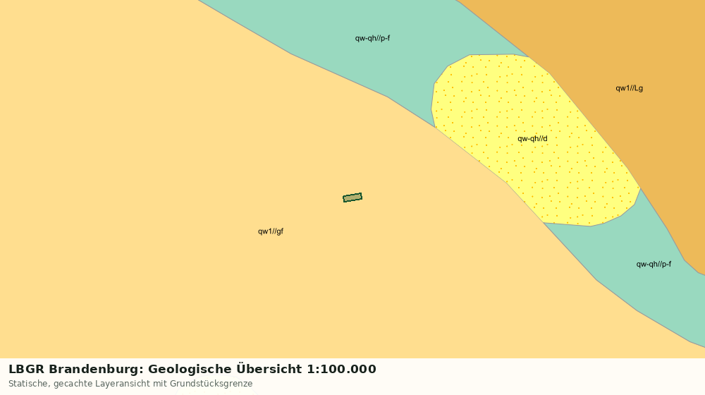Statische Kartenansicht: LBGR Brandenburg: Geologische Übersicht 1:100.000