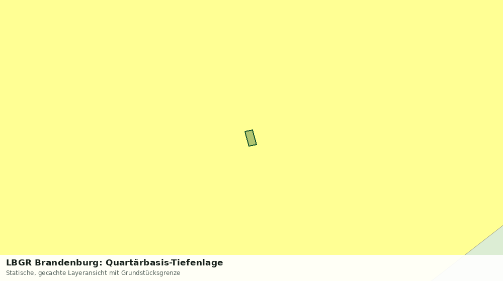 Statische Kartenansicht: LBGR Brandenburg: Quartärbasis-Tiefenlage