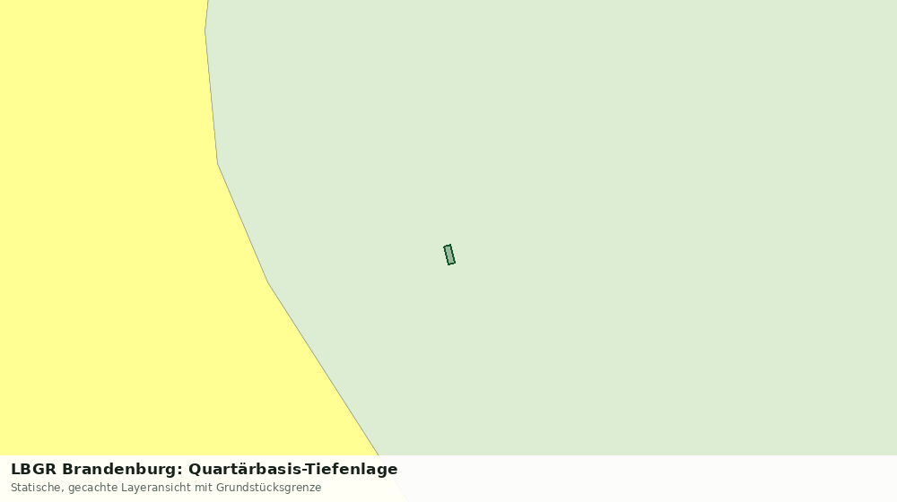 Statische Kartenansicht: LBGR Brandenburg: Quartärbasis-Tiefenlage