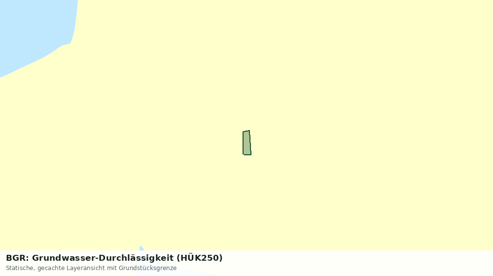 Statische Kartenansicht: BGR: Grundwasser-Durchlässigkeit (HÜK250)