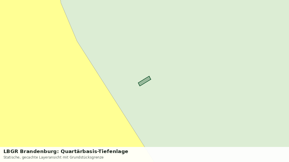 Statische Kartenansicht: LBGR Brandenburg: Quartärbasis-Tiefenlage