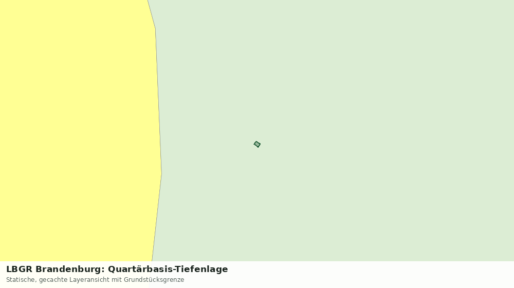 Statische Kartenansicht: LBGR Brandenburg: Quartärbasis-Tiefenlage