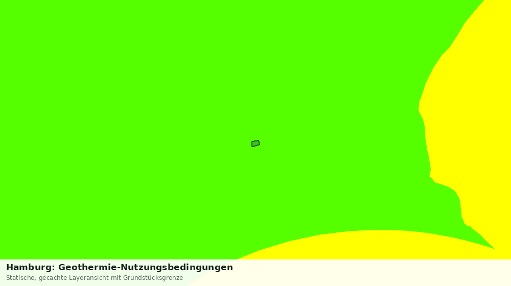 Statische Kartenansicht: Hamburg: Geothermie-Nutzungsbedingungen