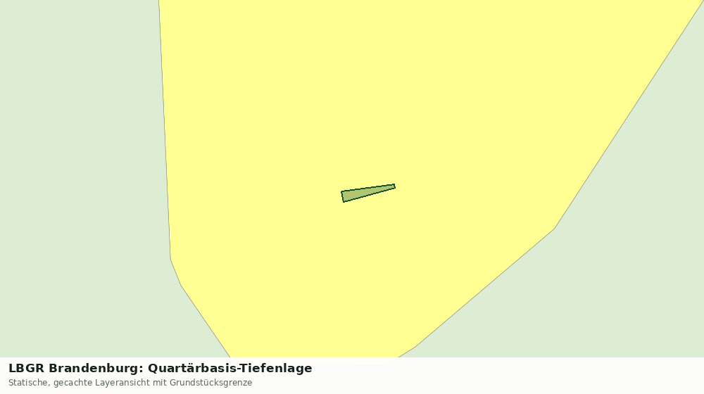 Statische Kartenansicht: LBGR Brandenburg: Quartärbasis-Tiefenlage