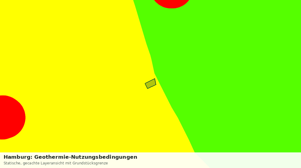Statische Kartenansicht: Hamburg: Geothermie-Nutzungsbedingungen