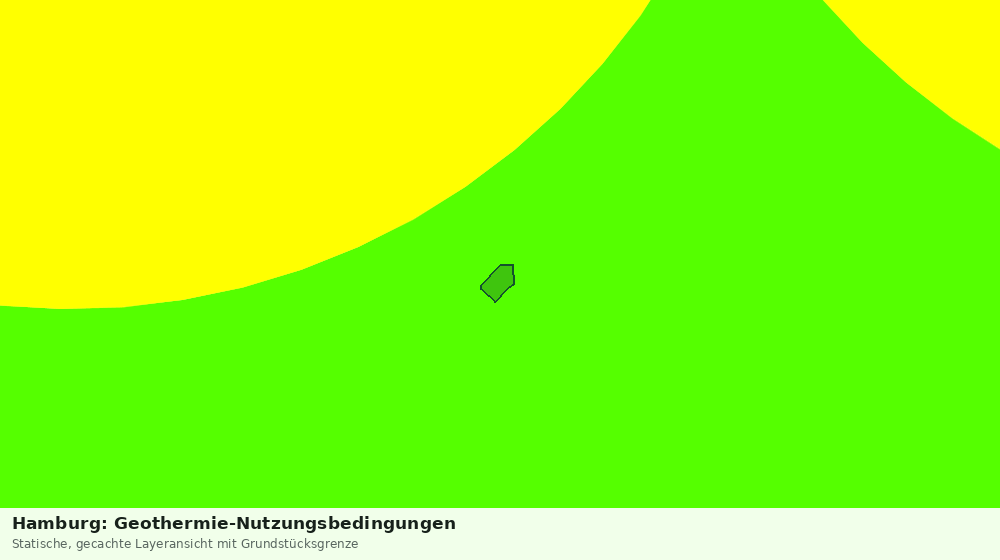 Statische Kartenansicht: Hamburg: Geothermie-Nutzungsbedingungen