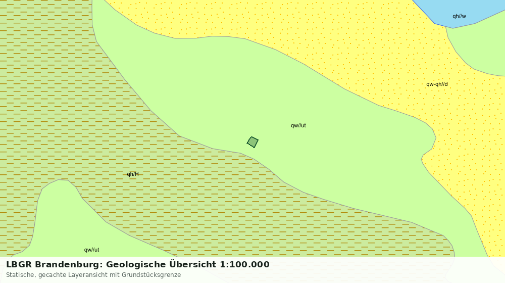 Statische Kartenansicht: LBGR Brandenburg: Geologische Übersicht 1:100.000