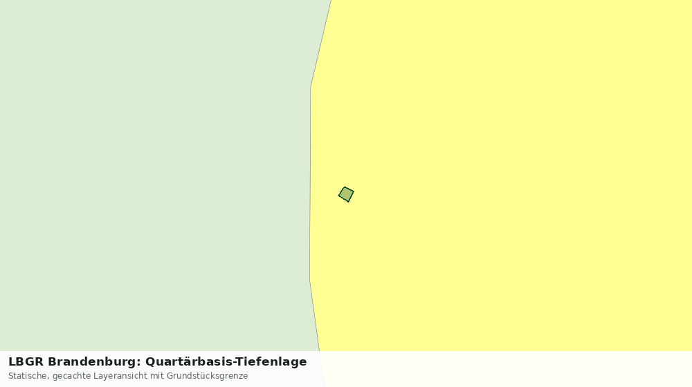 Statische Kartenansicht: LBGR Brandenburg: Quartärbasis-Tiefenlage