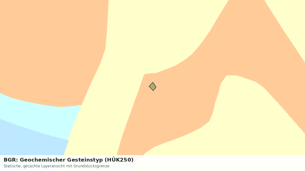 Statische Kartenansicht: BGR: Geochemischer Gesteinstyp (HÜK250)