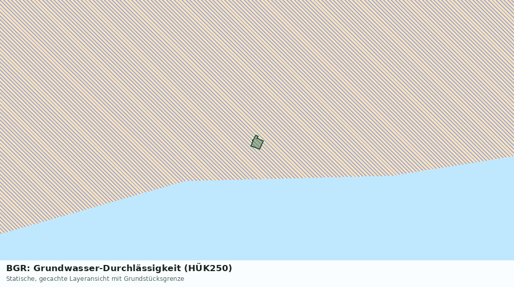 Statische Kartenansicht: BGR: Grundwasser-Durchlässigkeit (HÜK250)