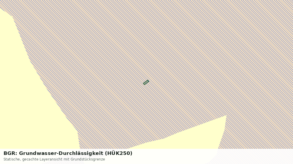 Statische Kartenansicht: BGR: Grundwasser-Durchlässigkeit (HÜK250)