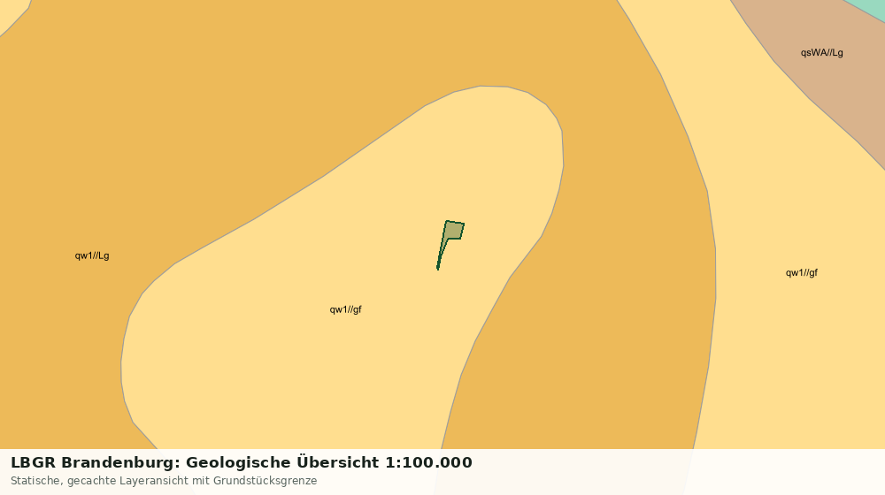 Statische Kartenansicht: LBGR Brandenburg: Geologische Übersicht 1:100.000
