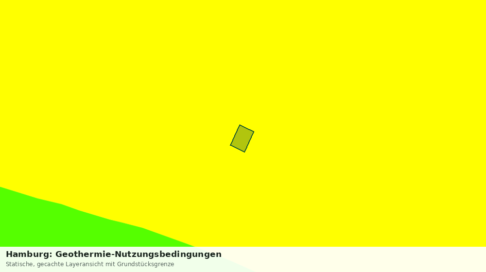 Statische Kartenansicht: Hamburg: Geothermie-Nutzungsbedingungen
