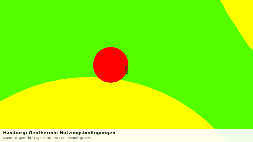 Statische Kartenansicht: Hamburg: Geothermie-Nutzungsbedingungen