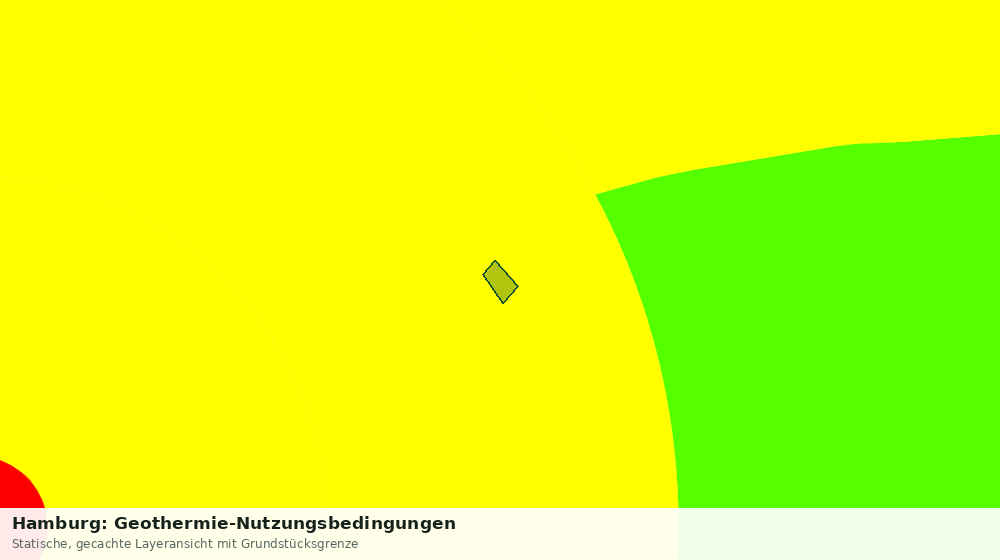 Statische Kartenansicht: Hamburg: Geothermie-Nutzungsbedingungen