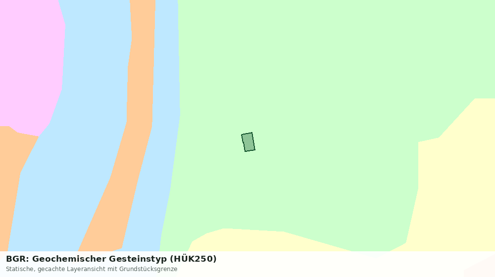 Statische Kartenansicht: BGR: Geochemischer Gesteinstyp (HÜK250)