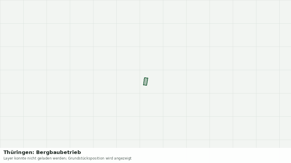 Statische Kartenansicht: Thüringen: Bergbaubetrieb