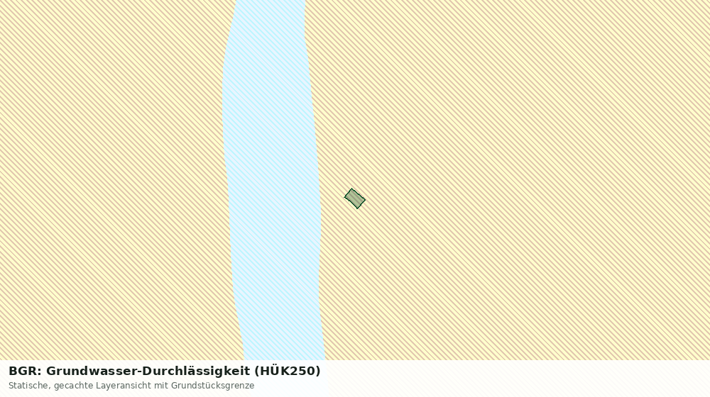 Statische Kartenansicht: BGR: Grundwasser-Durchlässigkeit (HÜK250)