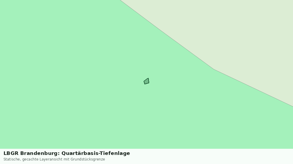 Statische Kartenansicht: LBGR Brandenburg: Quartärbasis-Tiefenlage