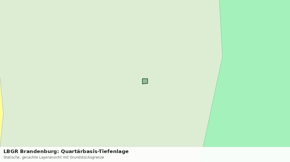 Statische Kartenansicht: LBGR Brandenburg: Quartärbasis-Tiefenlage