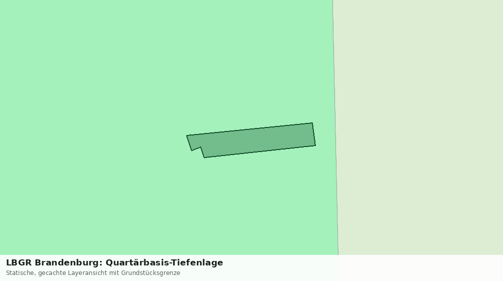 Statische Kartenansicht: LBGR Brandenburg: Quartärbasis-Tiefenlage